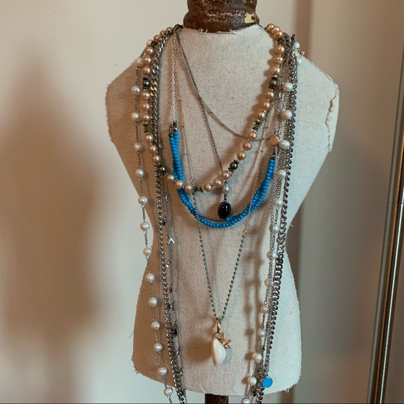 Rose gold beaded pearl necklace - Picture 4 of 4